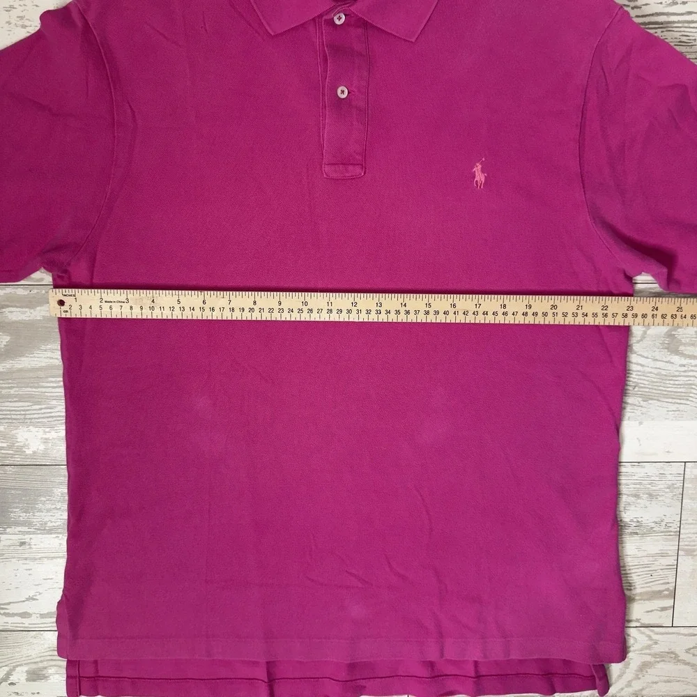 Polo Ralph Lauren Polo Shirt Mens LT Pink Big & Tall Cotton Knit Logo Casual